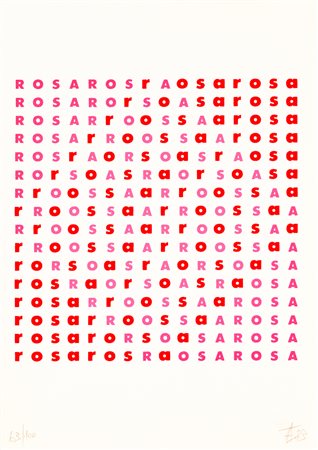 ARRIGO LORA-TOTINO (1928-2016) - Rosa poem, 1983