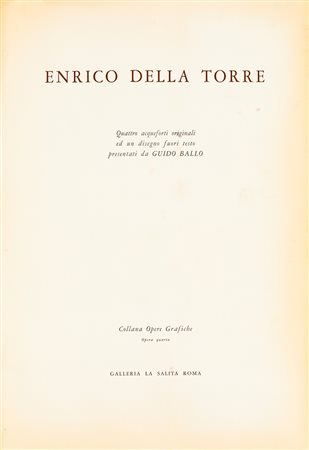 ENRICO DELLA TORRE (1931) - Senza Titolo, 1957