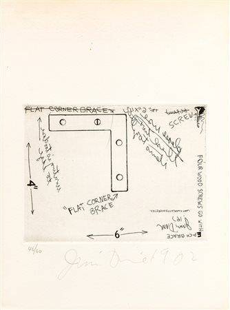 JIM DINE (1935) - Senza Titolo, 1962