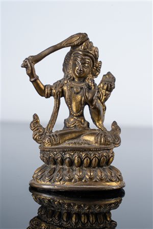 Arte Himalayana  A bronze figure of Manjusri Nepal, 19th-20th century .