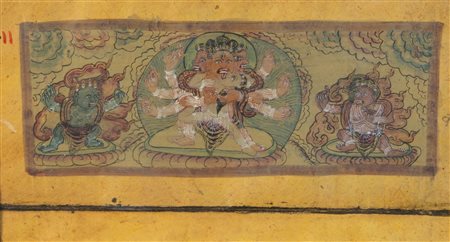 Arte Himalayana  Six folios from a Nepalese holy manuscript Nepal, 19th century .
