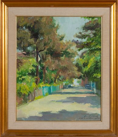 Gino Marzocchi (Molinella 1895 – Bologna 1981), “Viale marittimo”, 1965.