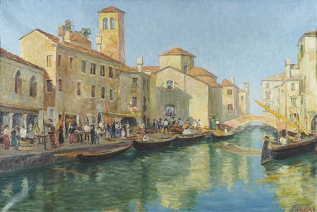 dipinto- Giornata di sole a Chioggia