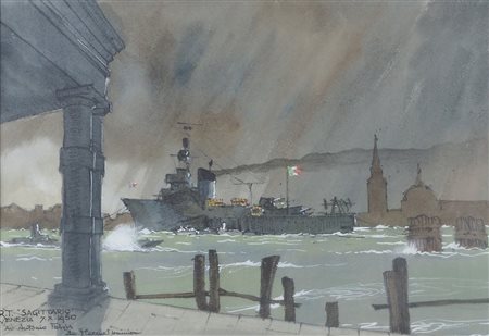 Dominioni- Nave militare a Venezia