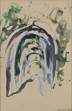 CADORIN GUIDO Venezia 1892 - 1977 senza titolo 1973 gouache su carta 42x28,5...