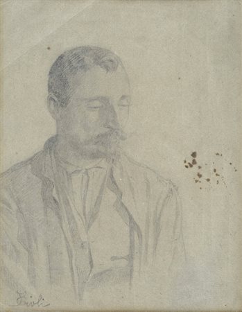 Francesco Gioli (San Frediano a Settimo, 1846 - Firenze, 1922) Ritratto del...