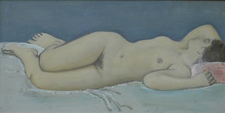 RAM (Ruggero Alfredo Michahelles) (Firenze, 1898 - 1976) Nudo disteso Olio su...