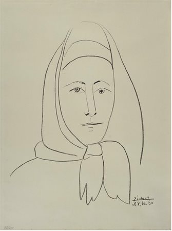 Pablo Picasso (Malaga, 1881 - Mougins, 1973) FEMME ESPAGNOLE, 1960...