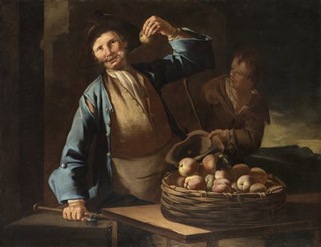 Giacomo Francesco Cipper Il venditore di pesche
Olio su tela cm 110x139,5

Prove