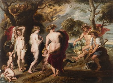 Bottega di Sir Peter Paul Rubens (1577 - 1640)

Il giudizio di Paride
Olio su t