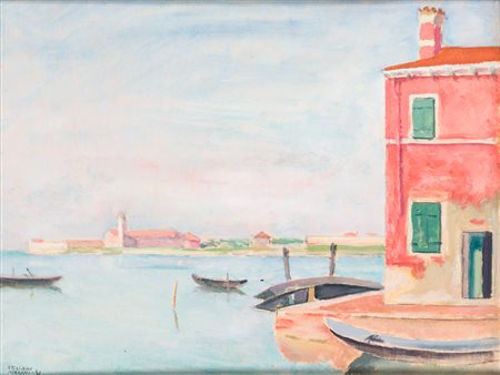 MARIO VELLANI MARCHI (1895-1979) - La caravella a Burano, 1931