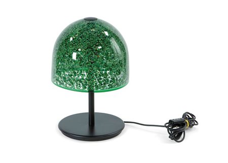 VISTOSI LUCIANO Lampada da tavolo con diffusore in vetro a Murrine verdi....