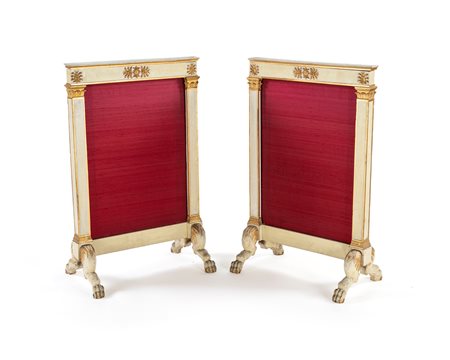 
Pair of Empire fire screen
