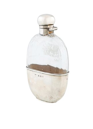 
 

Mappin & Webb silver and crystal flask