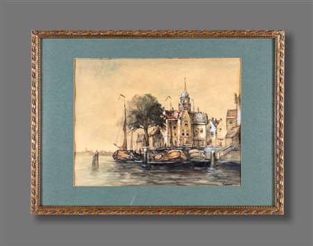 JOHAN CONRAD GREIVE
(Amsterdam 1837-Amsterdam 1891)

View of Amsterdam