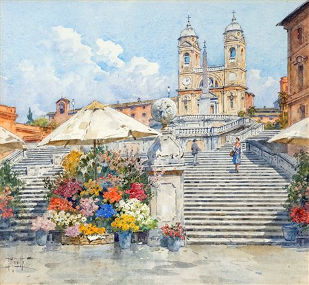 Filippo Anivitti
(Roma 1876-Roma 1955)

Trinità dei Monti
