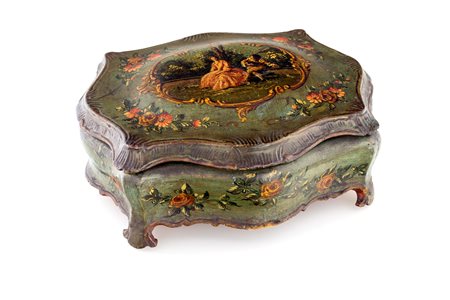 
 

Venetian lacquered wood box from 19th century