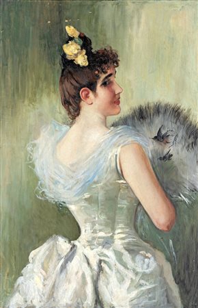Pittore del  XIX secolo


Young woman with fan