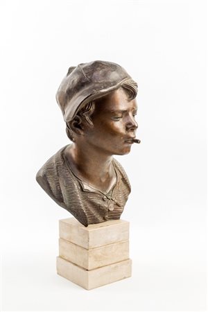 Giovanni De Martino
(Napoli 1870-Napoli 1935)

Bronze sculpture of a young boy