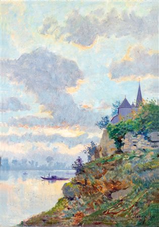 Pittore del  XIX secolo


Lake landscape