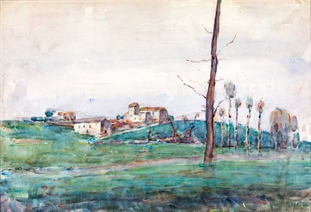 Lucillo Golfetto
(VENEZIA 1880-TREVISO 1967)

Pair of landscapes
