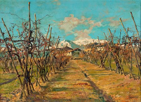Giuseppe Gheduzzi
(Crespellano 1889-Torino 1957)

Cottage in the vineyard