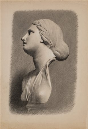 
 

Six drawings depicting marble busts from ancient times