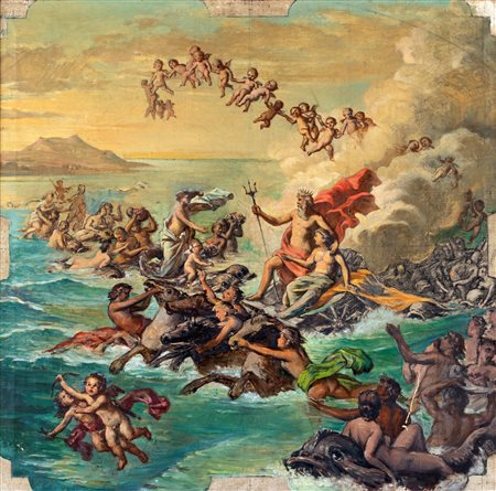 FRANCESCO GAI
(ROMA 1835-ROMA 1917)

Neptune triumph