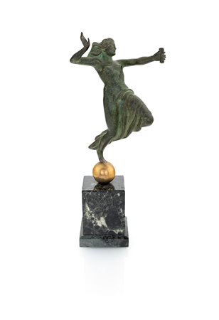 
 

Bronze sculpture of a dancing maenad from 20th century