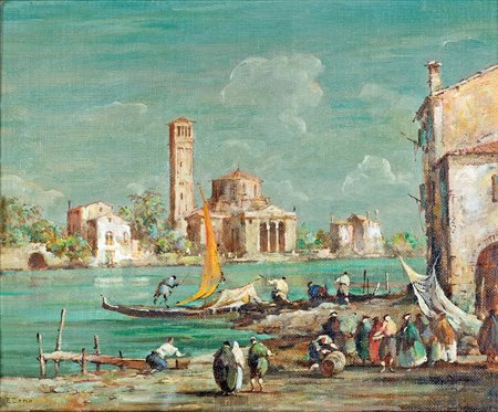 Zeno Eugenio Bonivento
(Chioggia 1880-Milano 1956)

Venetian landscape