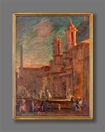 Pittore degli inizi del XX secolo


View of Piazza Navona and Sant'Agnese in Agone