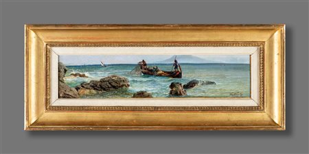 Friedrich Paul Nerly
(Venezia 1842-Lucerna 1919)

Marina with fishermen
