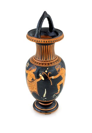 
 

Amphora jar with handle on top
