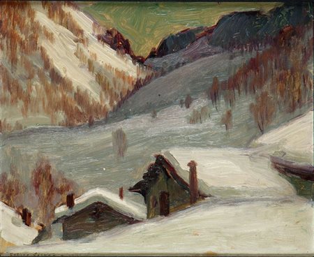 VELLAN FELICE Torino 1889 - 1976 "Montagne delle Valli di Lanzo" 1946...