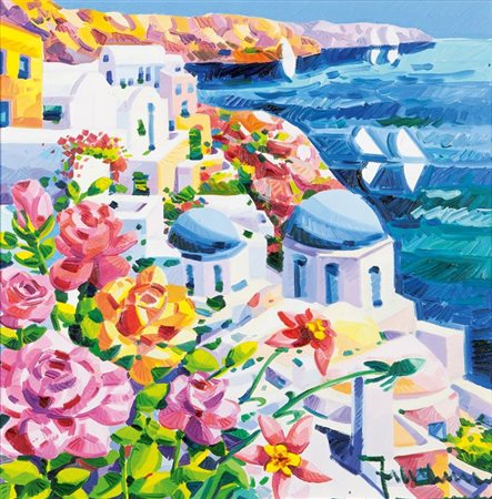 FACCINCANI ATHOS Peschiera del Garda 1951 "Profumo di rose a Santorini" 2011...