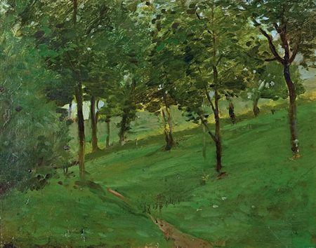 AVONDO VITTORIO Torino 1836 - 1910 "Paesaggio" 26,7x34,2 olio su tela...