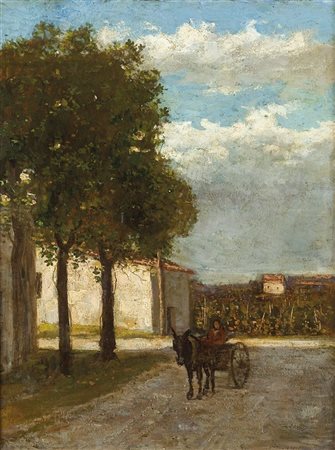 BERTELLI LUIGI San Lazzaro di Savena (BO) 1832 - 1916 Bologna "Strada di...