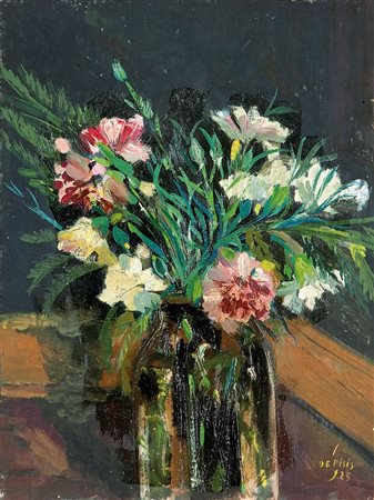 DE PISIS FILIPPO Ferrara 1896 - 1956 Milano "Fiori" 1925 40x29 olio su...