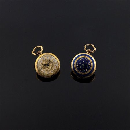 OROLOGIO DA TASCA Piccola monachina, metà XX secolo Diam 25 Cassa in oro...