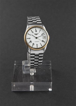 LONGINES Solo tempo, anni '80 Diam 31 Cassa in acciaio in tre corpi, con...