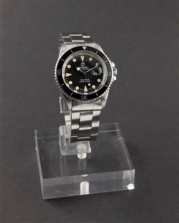 TUDOR Modello Submariner, misura media, anni '70 Diam. 34 Cassa in acciaio in...