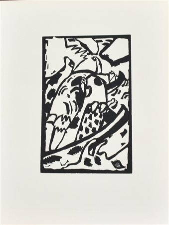 Wassily Kandinsky KLANGE xilografia, cm 31,3x24, es. senza tiratura...