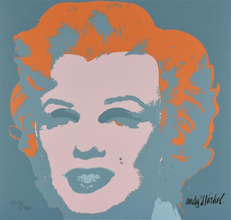 Andy Warhol MARILYN litografia, cm 60x60, es. 1717/2004 firma in lastra sul...