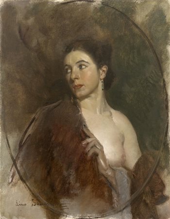 Lino Baccarini "Donna" 1926
olio su tela (cm 80x61,5)
Firmato e datato in basso