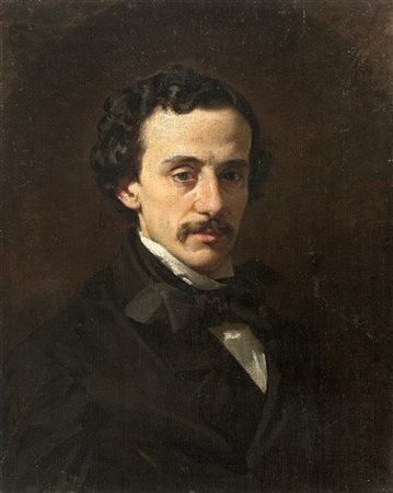 Domenico Morelli "Ritratto dell' arch. Gaetano Bianchi" 1870
olio su tela (cm 62