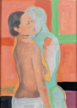 Ugo Attardi (1923-2006), Il bacio, 2000