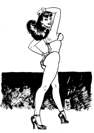 Jordi Bernet (1944), Clara de Noche – Pin Up