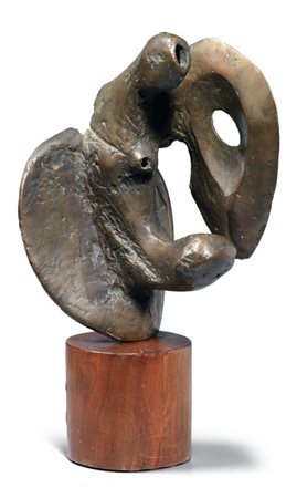 Novello Finotti Verona 1939 Cari Avi, 1963-64 Scultura in bronzo su base in...