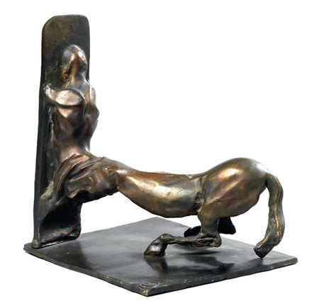 Augusto Perez Messina 1929 - Napoli 2000 Centauro, 1969 Scultura in bronzo,...