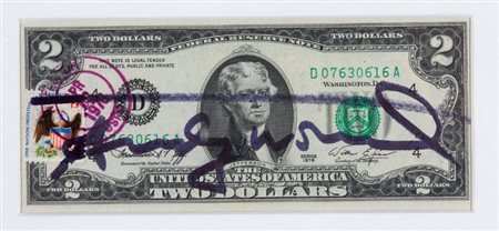 Andy Warhol Pittsburgh 1928 - New York 1987 Two dollars Jefferson, 1976...